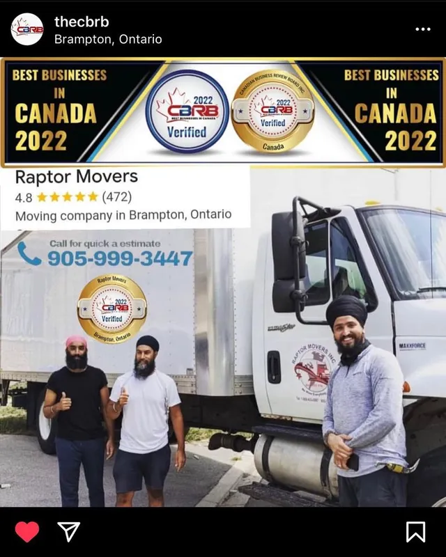 Raptor Movers reviews