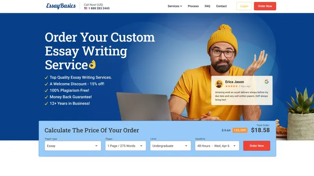 Essay Basics (Writing Service) reviews