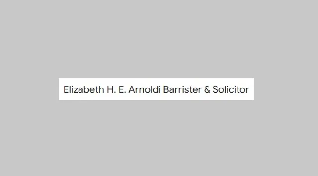 Elizabeth H. E. Arnoldi Barrister & Solicitor reviews