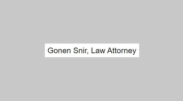 Gonen Snir, Law Attorney reviews